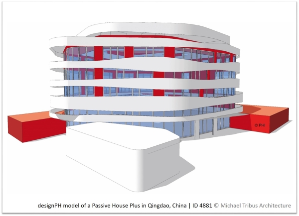 designPH model of a Passive House Plus in China